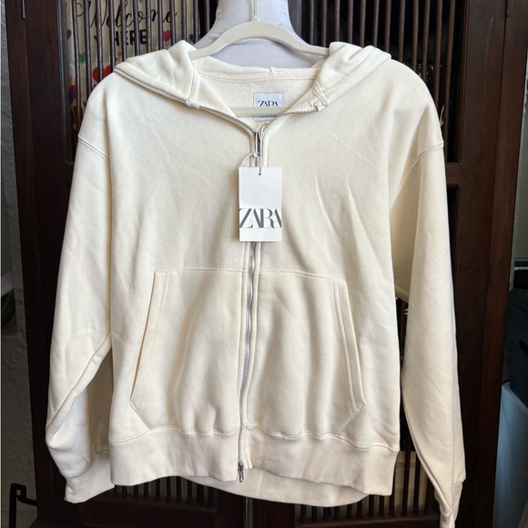 Nwt-Zara Kids- Hooded Sweatshirt with Zip-13/14 y.o. - Picture 3 of 6